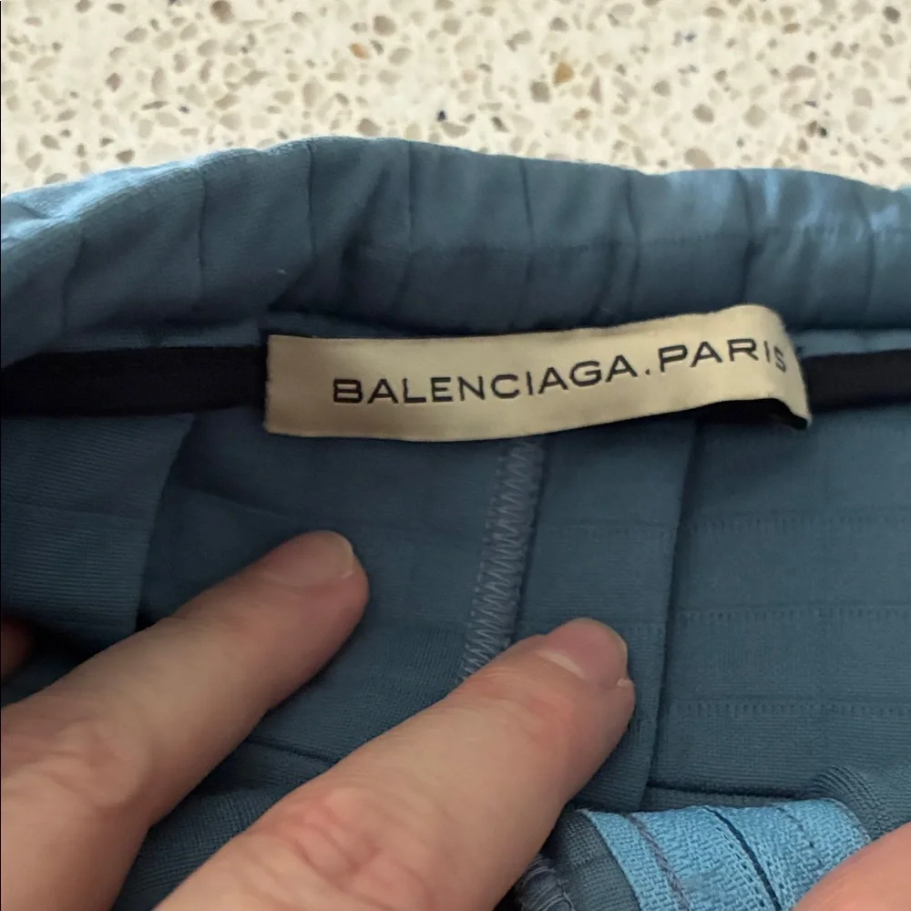 Balenciaga Quilted Blue Mini Skirt - Picture 2 of 3